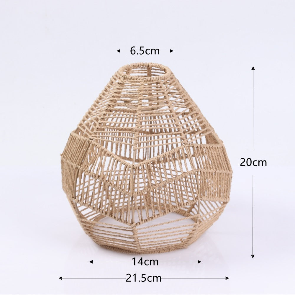 Lámparas creativas de papel tejido