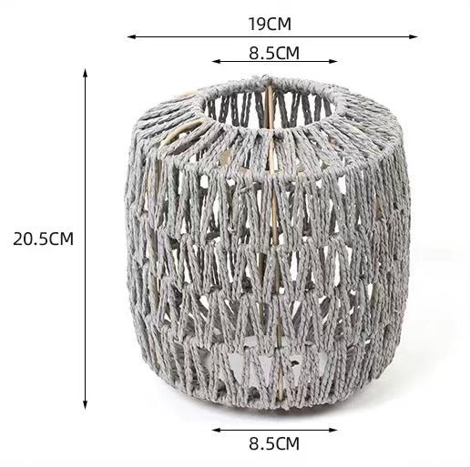 Lámparas creativas de papel tejido