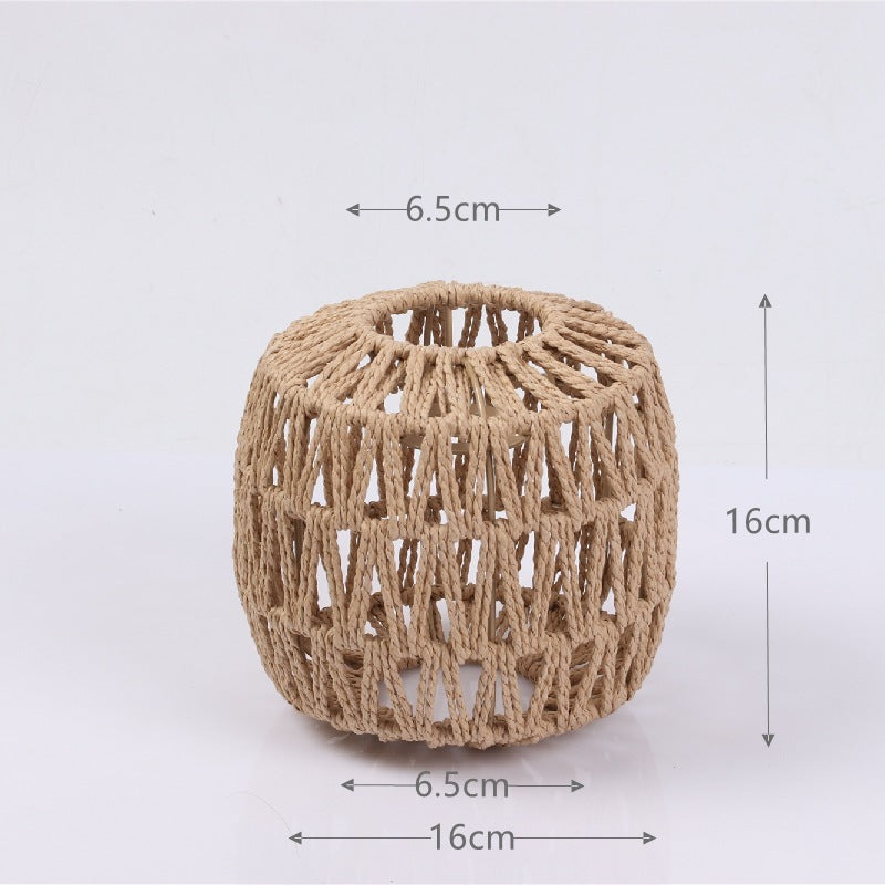 Lámparas creativas de papel tejido
