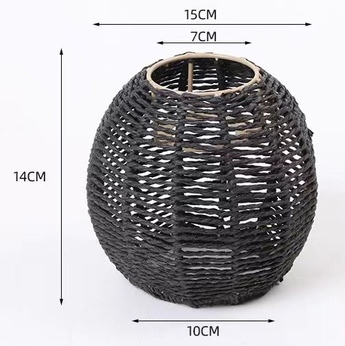 Lámparas creativas de papel tejido