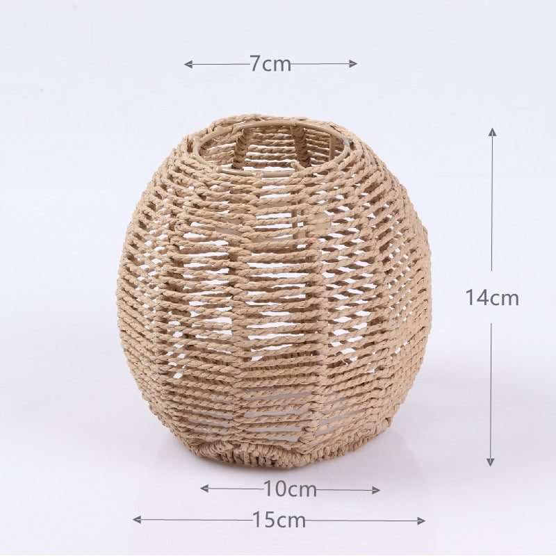 Lámparas creativas de papel tejido
