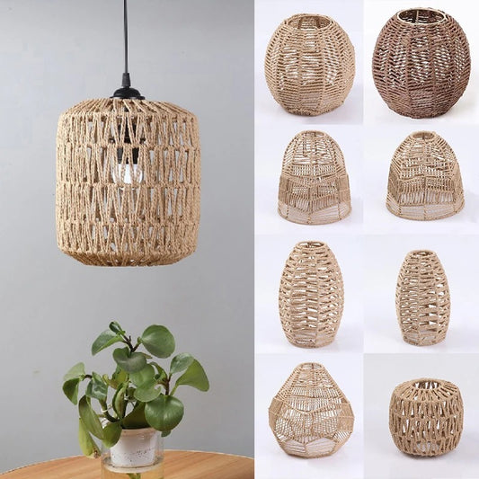 Lámparas creativas de papel tejido