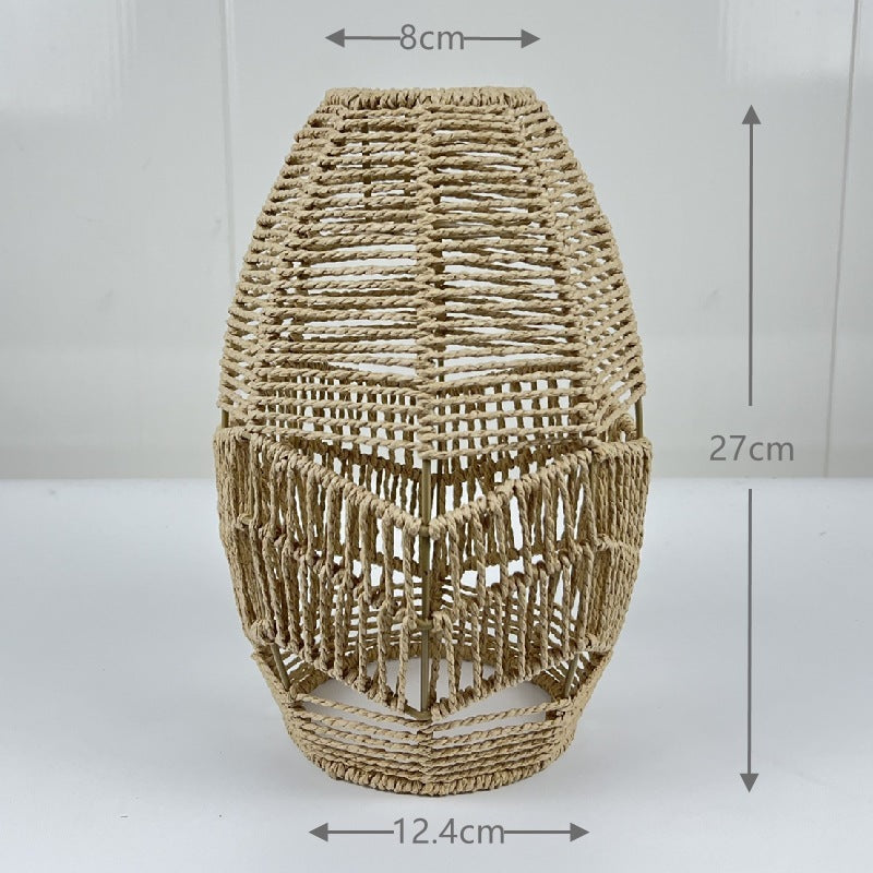 Lámparas creativas de papel tejido