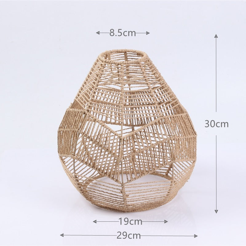 Lámparas creativas de papel tejido